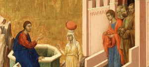 Duccio Di Buoninsegna Christ And The Samaritan Woman Google Art Project 2000x900